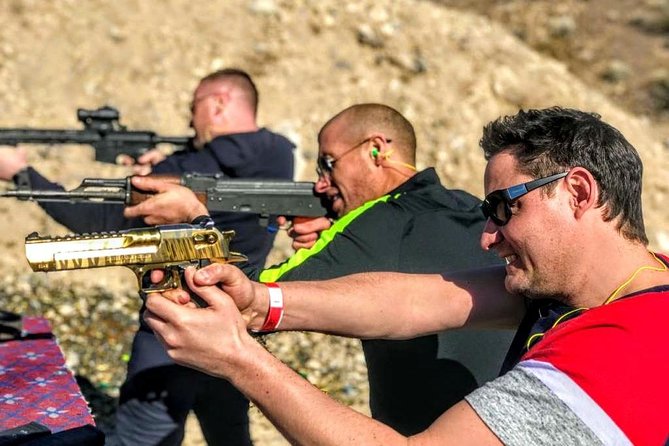 4 Gun Desert Shooting Adventure with Lunch - Getting safe before the first shot