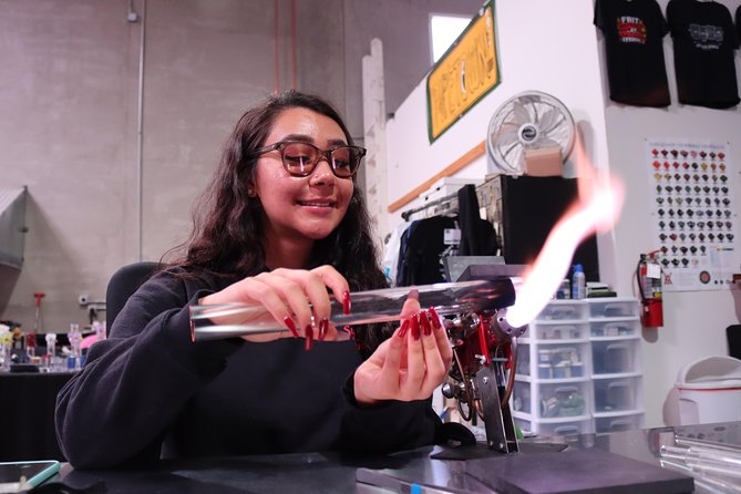 An adventure in Glassblowing by Torch - Four people is the right size for a first lesson