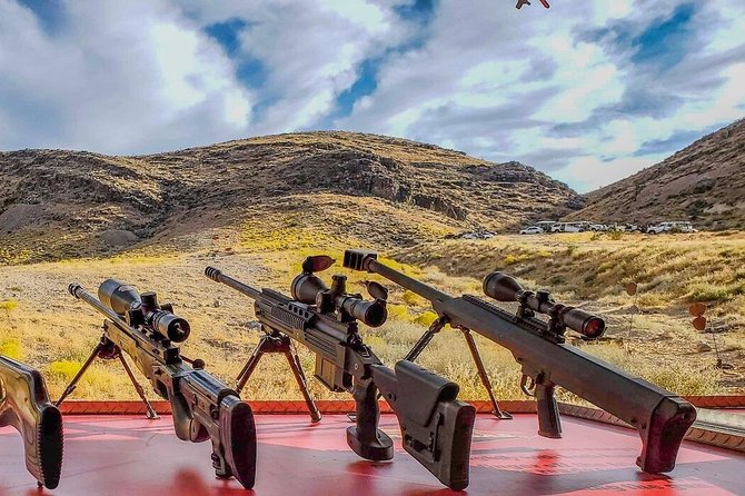 Apocalypse Shooting Experience in Las Vegas - The range setup: outdoor shooting with indoor comfort