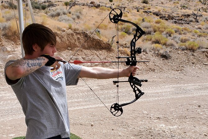 Axes, Arrows and Bullets Combo Package in Las Vegas - Axe Throwing Brings a Social Finish