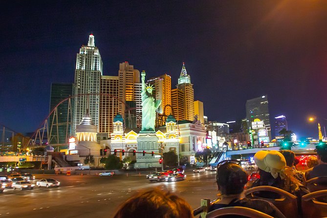 Big Bus Las Vegas: Sightseeing Night Tour by Open-Top Bus - Open-air comfort depends on the season