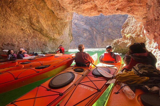 Emerald Cave & Black Canyon Kayak Tour with Vegas Pickup - Paddling upstream through Black Canyon