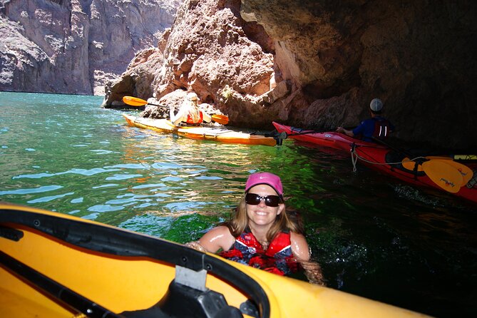 Emerald Cave Express Kayak Tour with Scenic & Historic Stops - Historic river stops and Black Canyon views