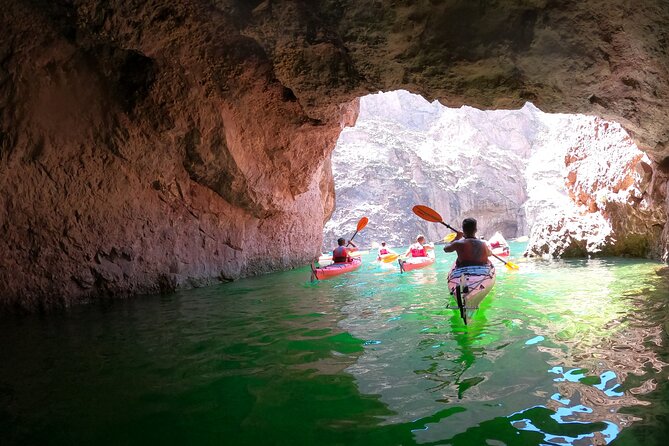 Emerald Cave Kayak Tour with Lunch & Las Vegas Shuttle Option - Beach lunch, swimming, and desert heat