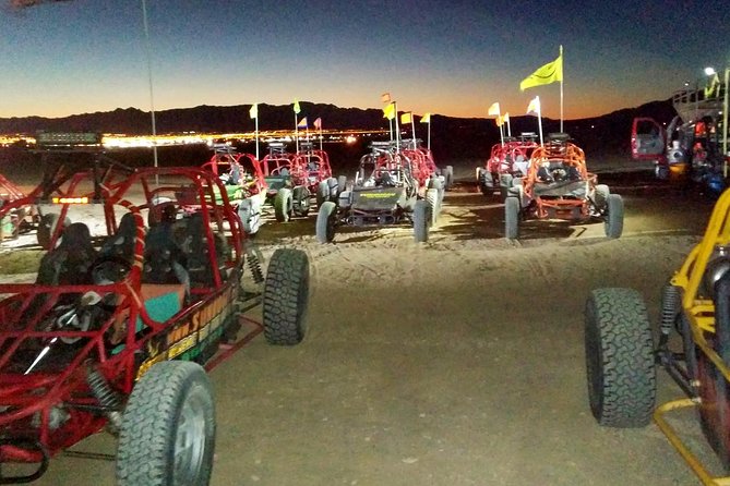 Extreme Dune Buggy Night Chase from Las Vegas - A clear briefing before the engines start