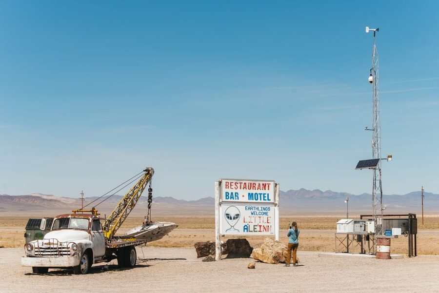 From Las Vegas: Area 51 Full-Day Tour - Reaching the Area 51 perimeter