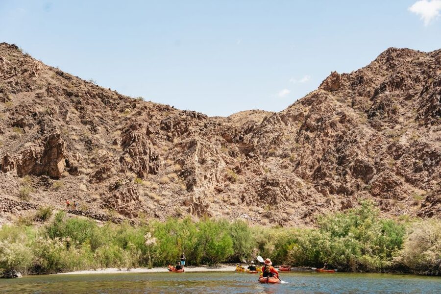 From Las Vegas: Black Canyon Half-Day Kayak Tour - Stopping at the overlook and gauging station