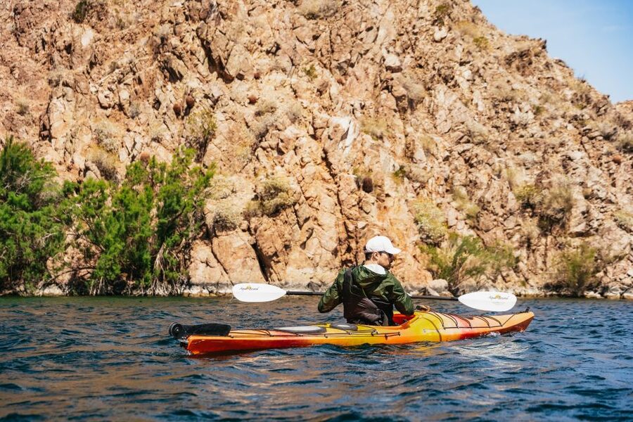 From Las Vegas: Black Canyon Half-Day Kayak Tour - Entering Emerald Cave