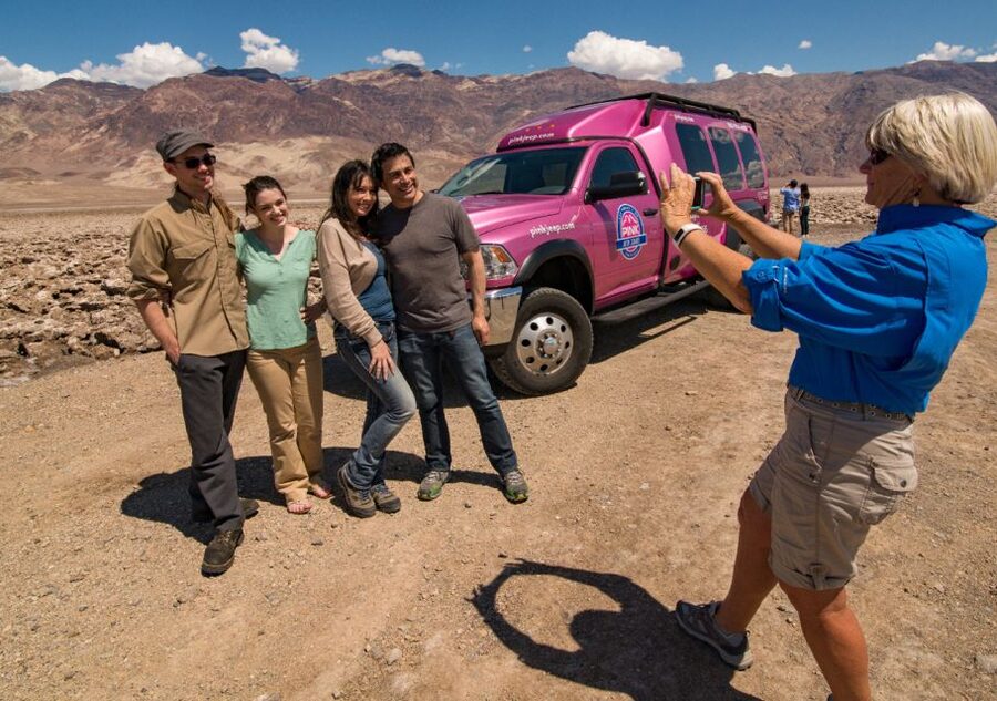 From Las Vegas: Death Valley Trekker Tour - Artists’ Palette brings color to a gray desert