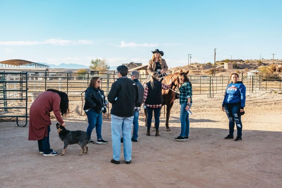 From Las Vegas: Desert Sunset Horseback Ride with BBQ Dinner - The 1.5-hour desert horseback ride