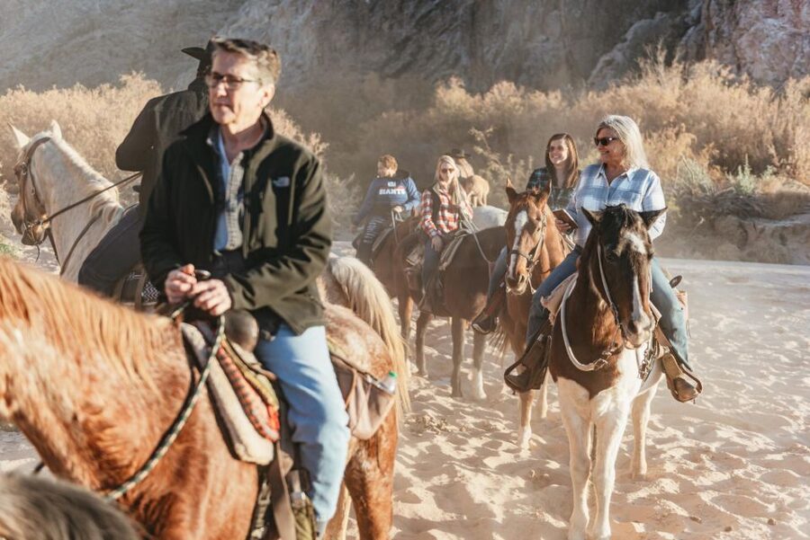 From Las Vegas: Desert Sunset Horseback Ride with BBQ Dinner - Getting settled at the ranch