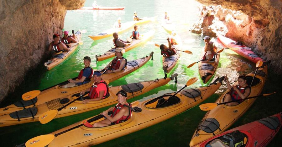 From Las Vegas: Emerald Cave Kayak Tour with Shuttle Pickup - Black Canyon and its volcanic walls
