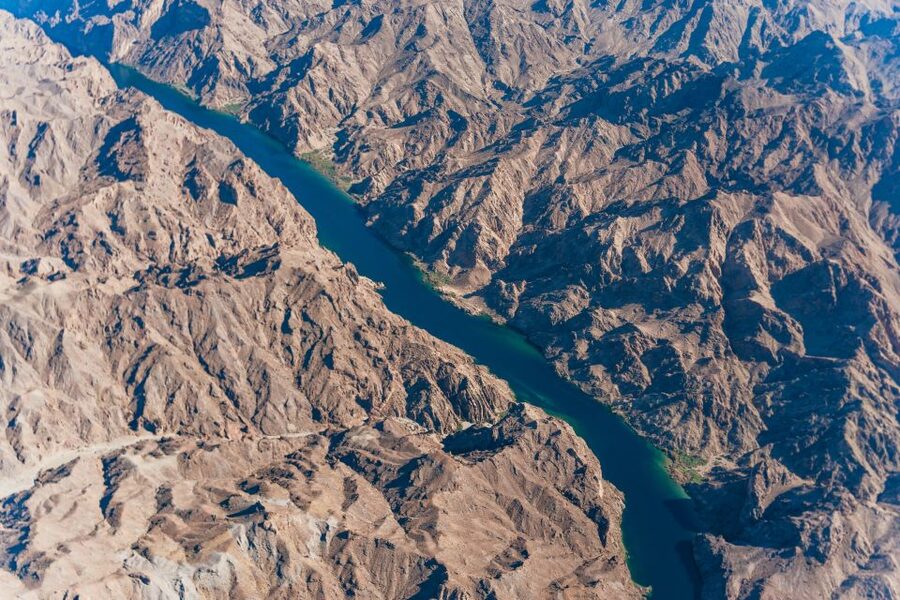 From Las Vegas: Grand Canyon Helicopter Air Tour - Entering Grand Canyon West across the Grand Wash Cliffs