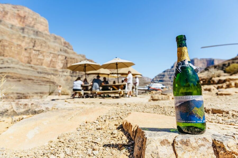 From Las Vegas: Grand Canyon Helicopter Tour with Champagne - Lake Mead and Hoover Dam from above