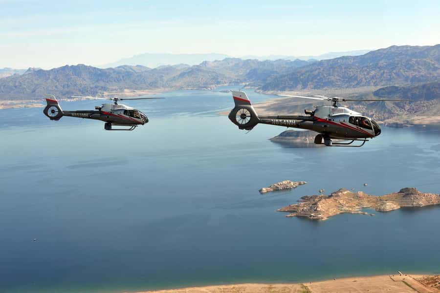 From Las Vegas: Grand Canyon Skywalk Express Helicopter Tour - Seeing Hoover Dam, Lake Mead, and the canyon from above