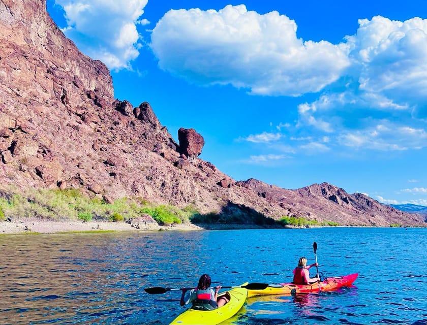 From Las Vegas: Hoover Dam Kayak Trip with 6 Hot Springs - Emerald Cave and the changing river light