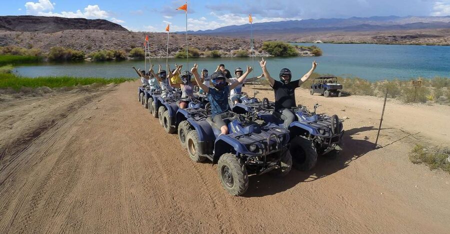From Las Vegas: Lake Mead National Park ATV Tour with Lunch - The 900-foot overlook above the river
