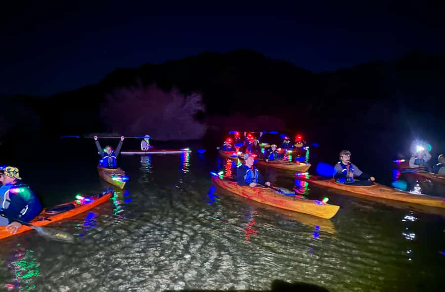 From Las Vegas: Moonlight Kayak Tour on the Colorado River - Sunset over Black Canyon