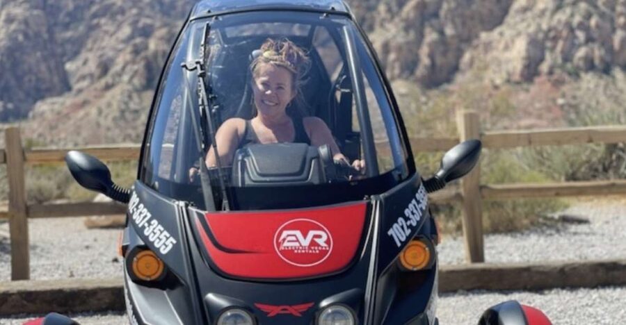 From Las Vegas: Red Rock Electric Car Self Drive Adventure - Starting downtown at Electric Vegas Rentals