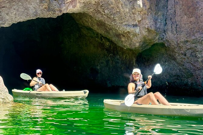 Full-Day Emerald Cave Kayak Tour: 3 Caves, Hidden Beach, Wildlife - A short hike to a Hoover Dam-era site
