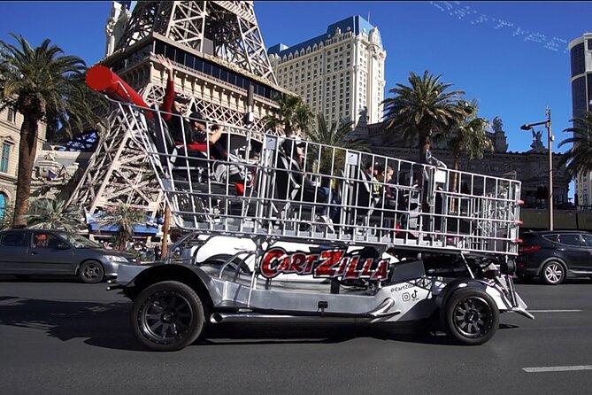 Giant Shopping Cart Limo Ride in Las Vegas - Music, photos, and the social side of the ride