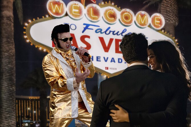Gold Elvis Wedding or Vow Renewal at Las Vegas Sign - What you take home after the ceremony