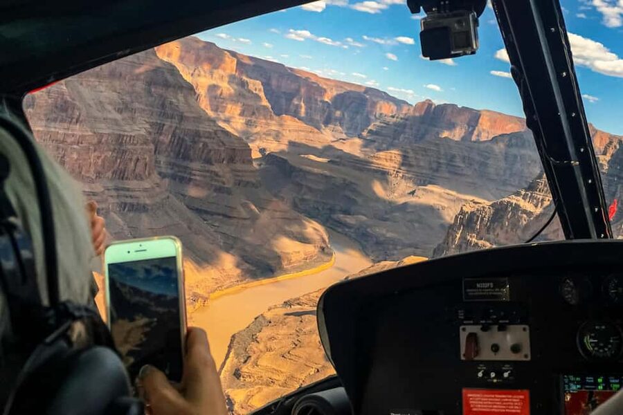 Grand Canyon Helicopter Flight & Hoover Dam River Float Raft - Willow Beach is a simple finish on the Arizona side