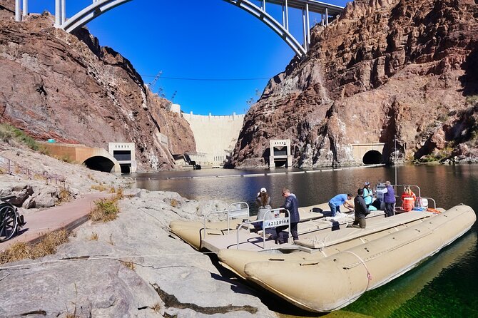 Grand Celebration Helicopter Tour with Black Canyon Rafting - The van transfer from the airstrip to the river