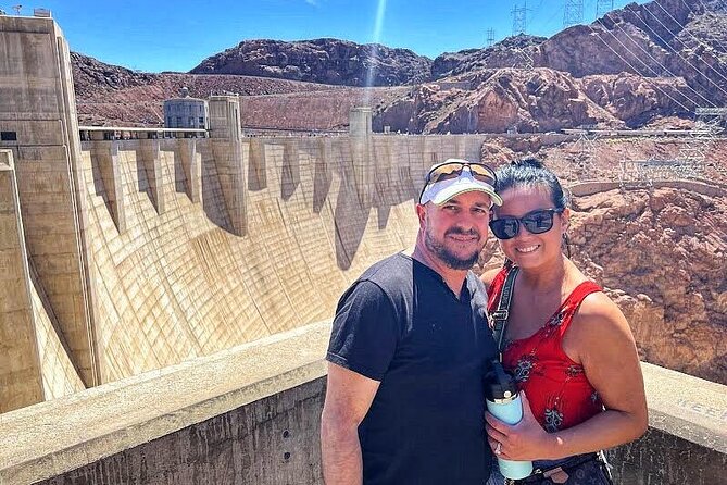 Hoover Dam Walk-On-Top Tour w/ Seven Magic Mountains & Vegas Sign - Memorial Bridge gives you the best Hoover Dam view