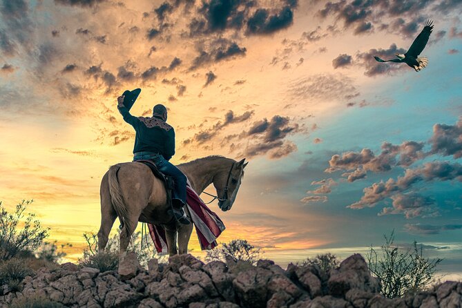 Horseback Ride in Las Vegas with Meal - Meeting the horses and getting mounted