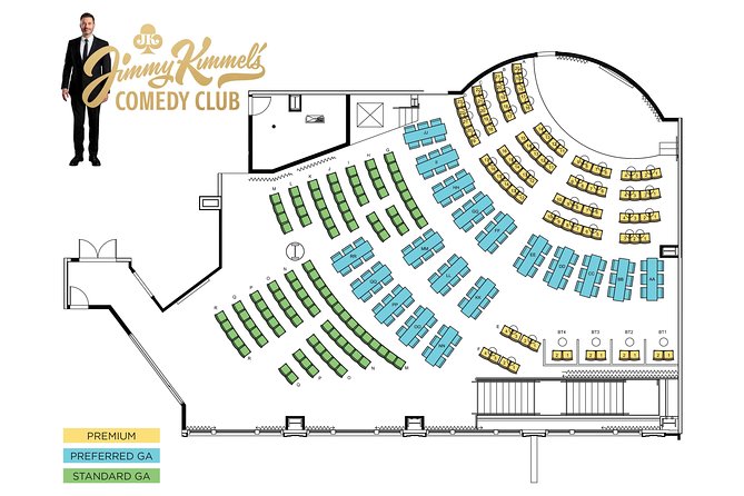 Jimmy Kimmel's Comedy Club at the LINQ Promenade in Las Vegas - Choosing an evening or late show
