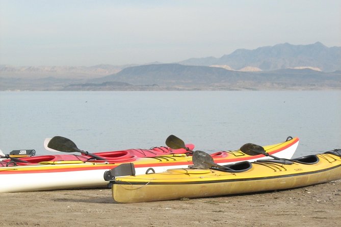 Lake Mead Kayak Adventure for All Skill Levels from Las Vegas - Paddling toward the Boulder Islands