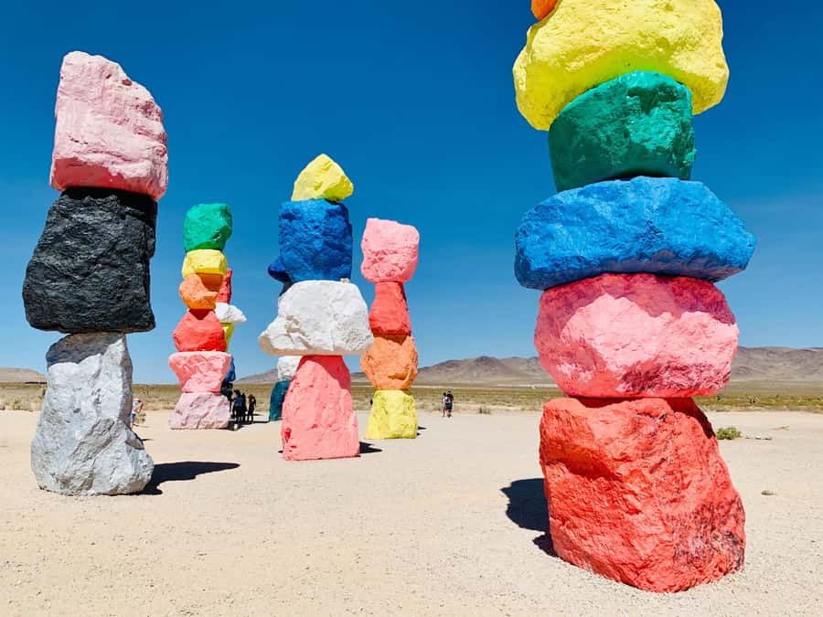 Las Vegas: 7 Magic Mountains and Pioneer Saloon Hummer Tour - Leaving Las Vegas in an open-air Hummer