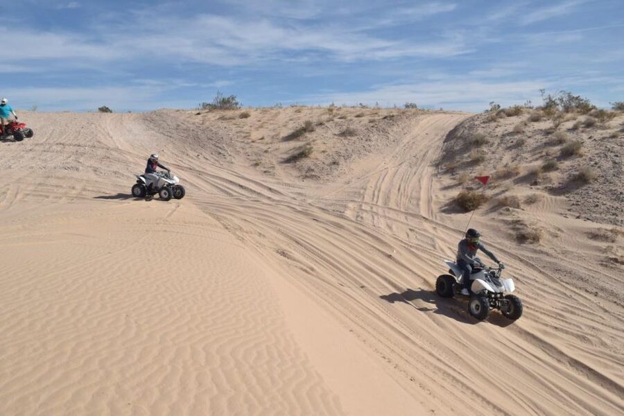 Las Vegas: Amazing Mojave Desert Nellis Dunes ATV Tour. - Getting ready for the Honda Sport Track ATV