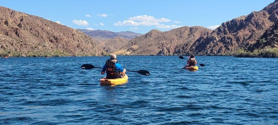 Las Vegas: Colorado River to Emerald Cave Half-Day Kayak - Paddling beneath the canyon walls