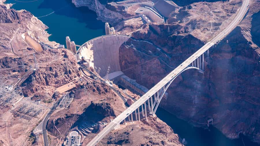Las Vegas: Daytime Hoover Dam & Las Vegas Strip Heli Flight - The return over the Las Vegas Strip