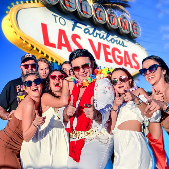 Las Vegas: Elvis Wedding with Las Vegas Sign Photos Included - How the one-hour ceremony unfolds