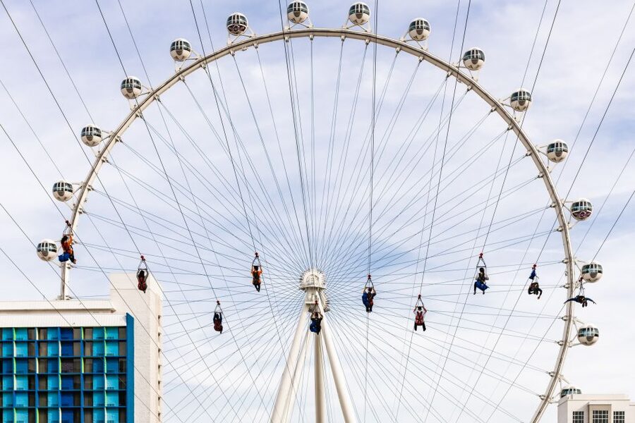 Las Vegas: FLY LINQ Zipline Ticket - The launch point on Las Vegas Boulevard