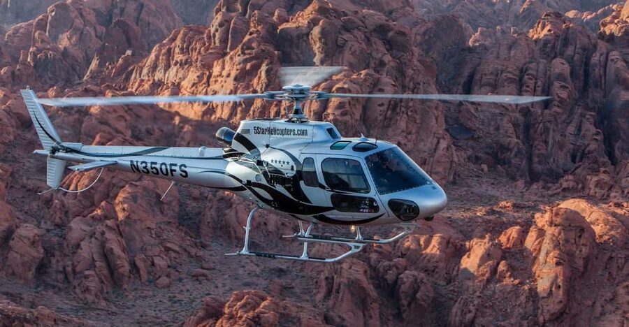 Las Vegas: Grand Canyon Heli Tour and Valley of Fire Landing - Hoover Dam, Lake Mead, and Fortification Hill from the air