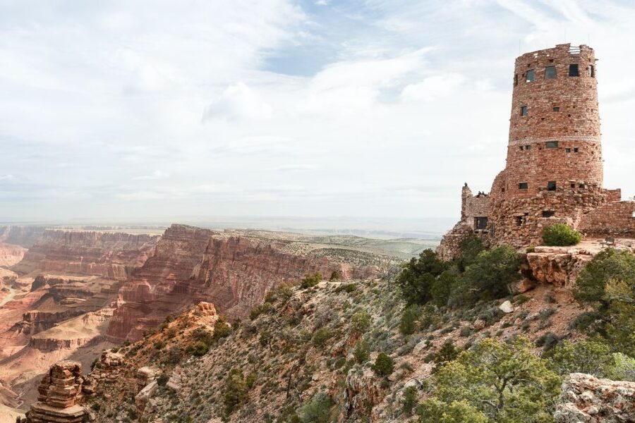 Las Vegas: Grand Canyon National Park Day Tour - Bright Angel Lodge adds a different rim experience