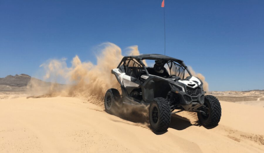 Las Vegas: Guided Off-Road UTV Driving Adventure - Following the guide through four kinds of terrain
