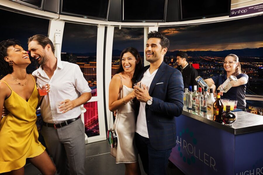 Las Vegas: High Roller Entry Ticket with In-Cabin Open Bar - Key points to know before booking