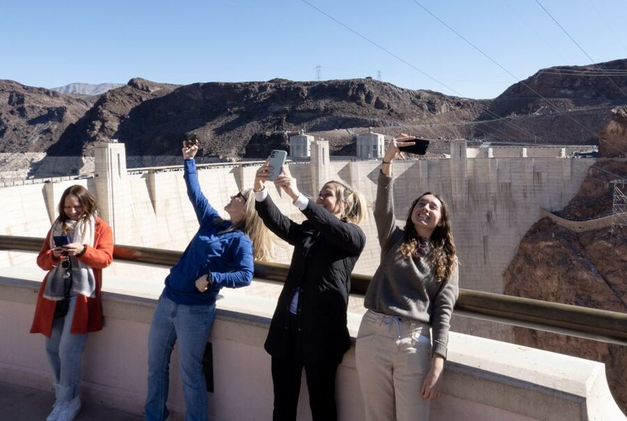 Las Vegas: Hoover Dam Tour with American-Style Hot Breakfast - The penstocks, valves, and Winged Figures