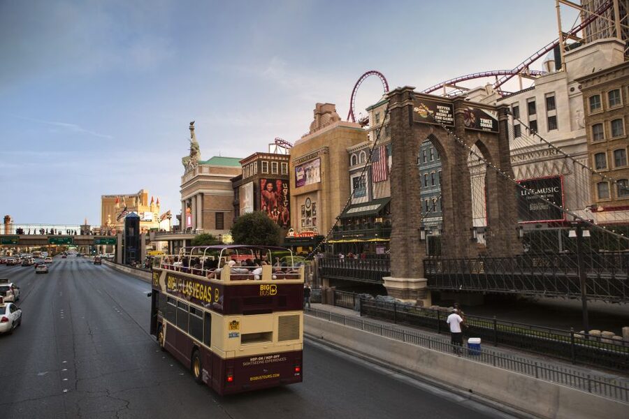 Las Vegas: Hop-on Hop-off Sightseeing Tour by Open-Top Bus - The Mob Museum and the STRAT