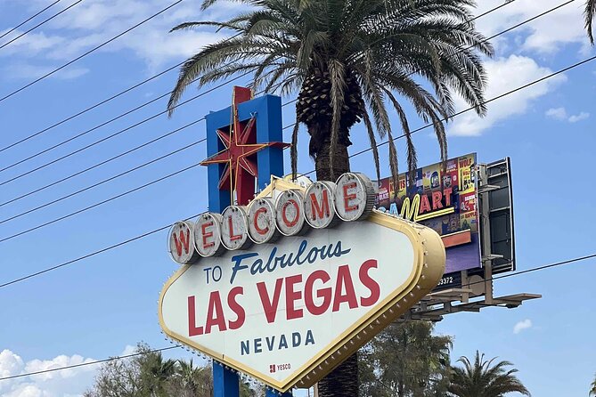 Las Vegas Neon and Secrets: Self-Guided Audio Tour - The Welcome sign starts the trip with a classic photo