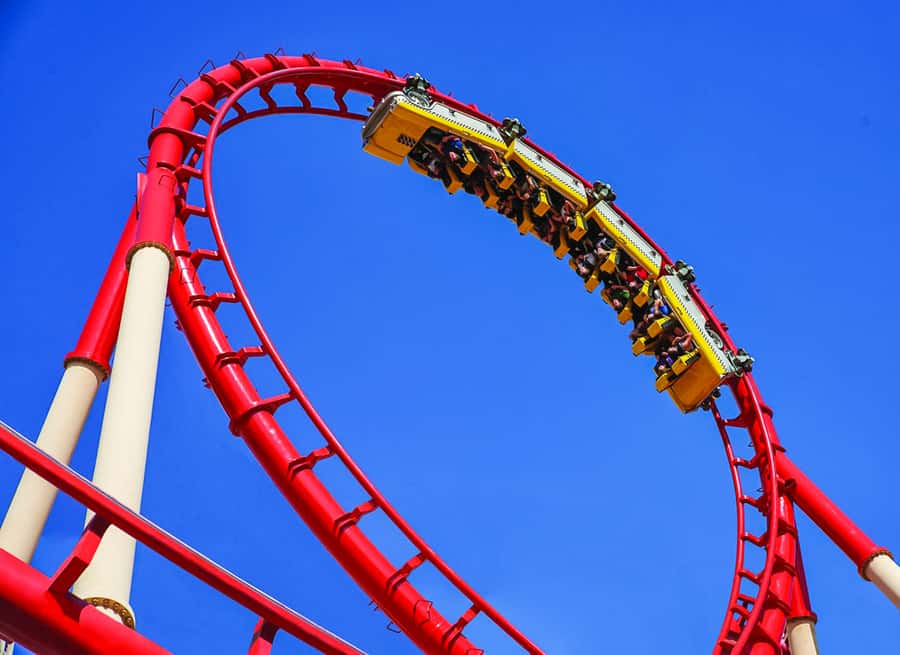 Las Vegas: New York-New York Hotel Big Apple Coaster Ride - What the ride itself feels like