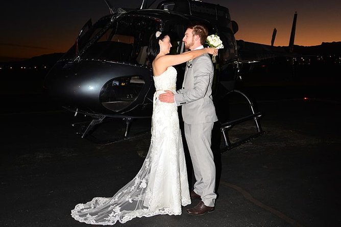 Las Vegas Night Flight Helicopter Wedding Ceremony - What the 12 to 15 minute ceremony is really like