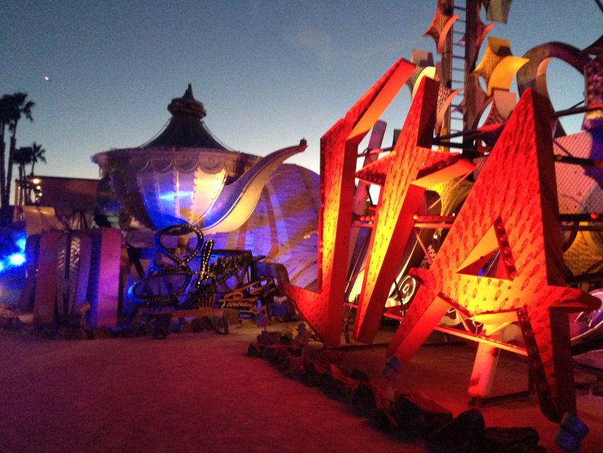 Las Vegas: Night Helicopter Flight and Neon Museum Tour - Brilliant! brings unrestored signs back to life