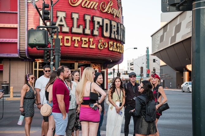 Las Vegas Night Tour Soiree-Burlesque, Cocktails, Keepsake Flask - Fremont Street And The First Historic Cocktail