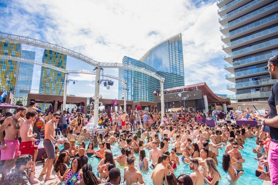 Las Vegas: Party Bus Day Club Tour with Drinks & Club Entry - The open-bar party bus sets the tone